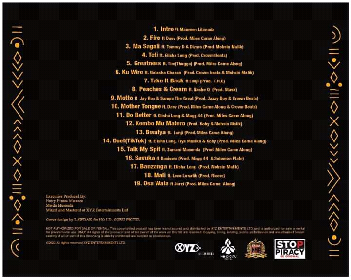 Slap Dee - Mother Tongue EP Tracklist