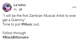 Lawino on winning a Grammy Award