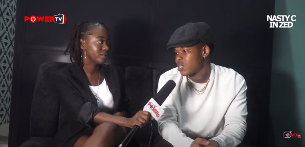 Nasty c on PowerTv Zambia