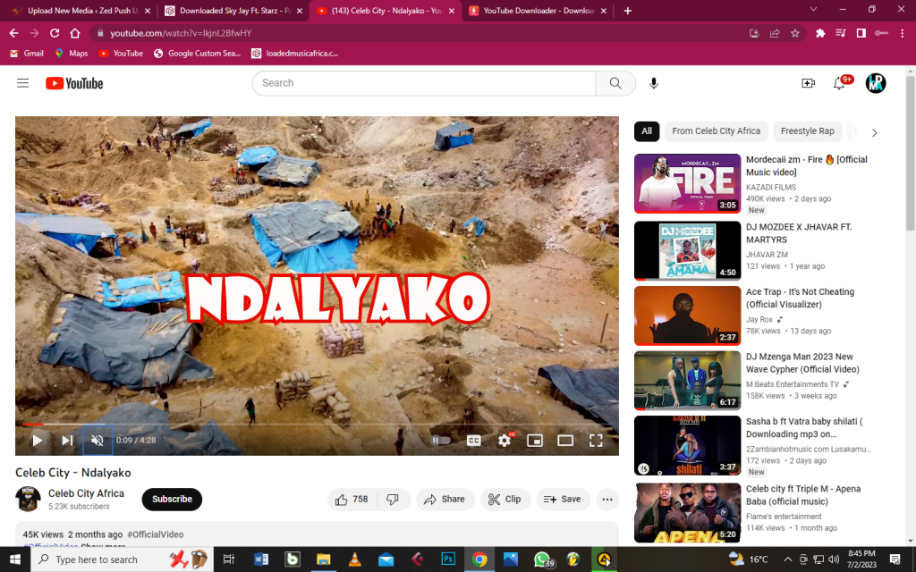 Celeb City - Ndalyako Mp3 Download